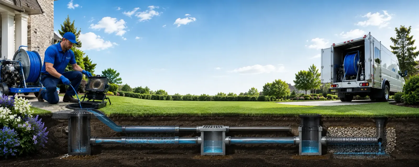 Outdoor drain cleaning information for Ireton, IA